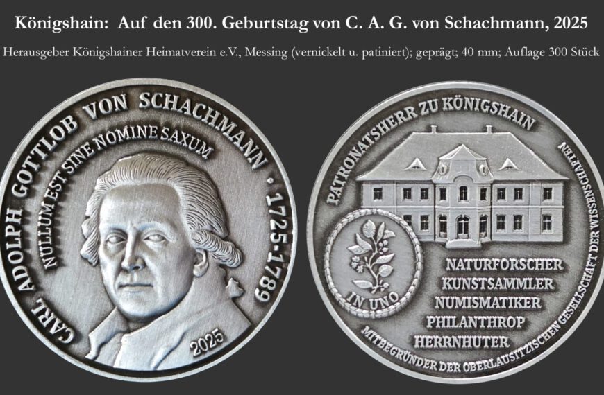 Schmuck-Medaille „300 Jahre Schachmann“